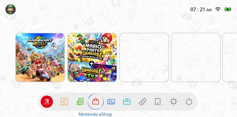 Nintendo Switch 2 Home Screen themes