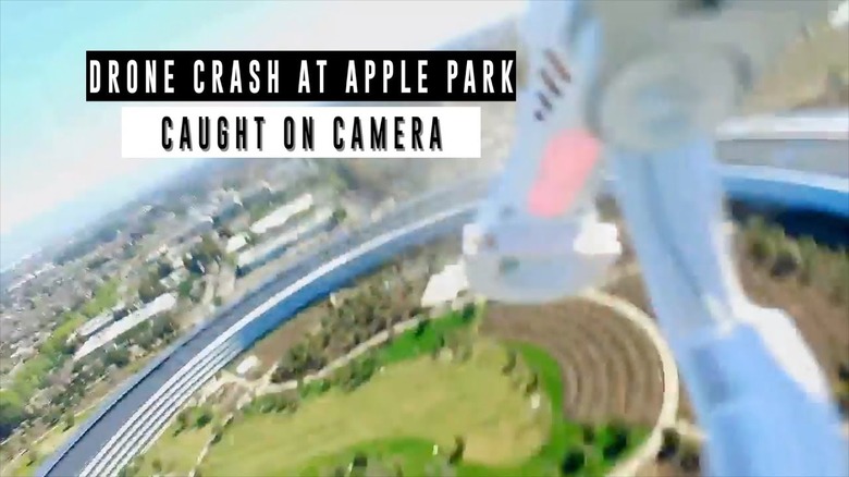 Apple Park Drone Crash
