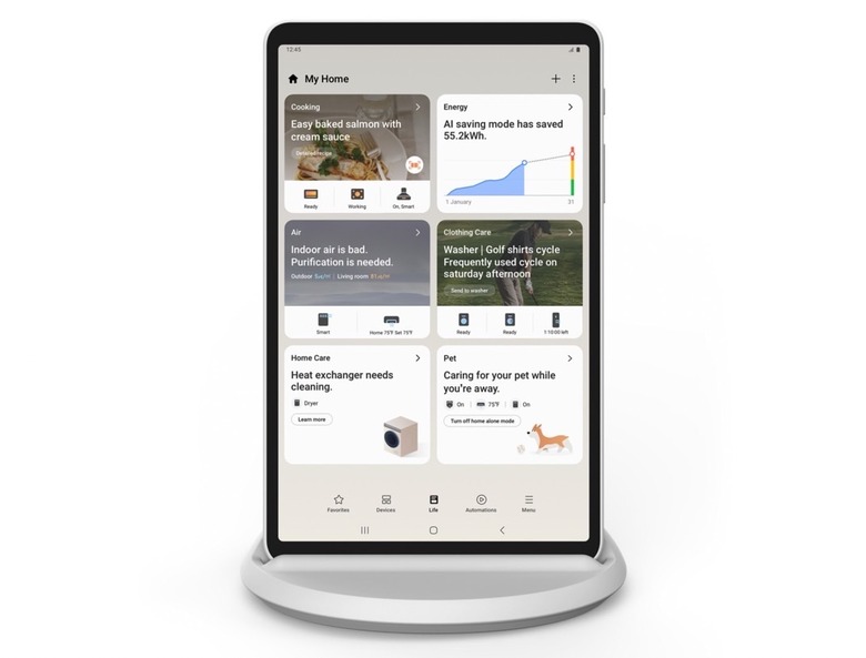 Samsung's Home Hub tablet announced at CES 2022