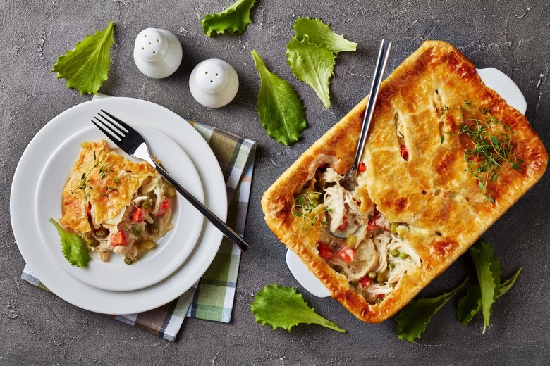 Chicken Pot Pie on a plate