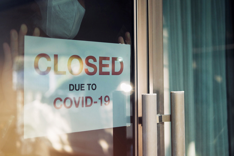 Business closed sign