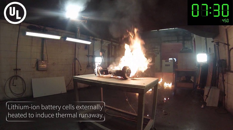 Hoverboard Fire Video