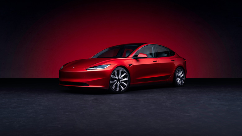 Tesla's upgraded Model 3 from September 2023.