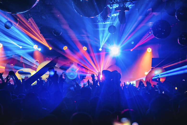 Party crowd in a club