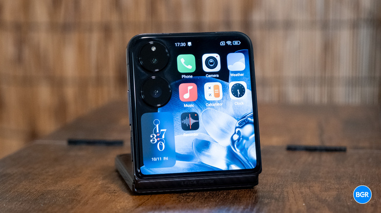Xiaomi Mix Flip on a table