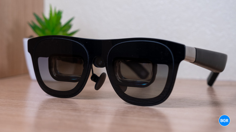 Front of the Xreal One Pro display glasses