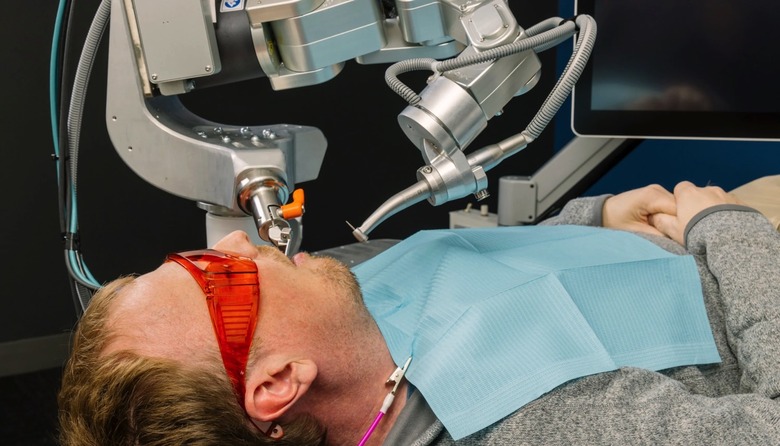 Perceptive's AI robot dentist performing surgery.