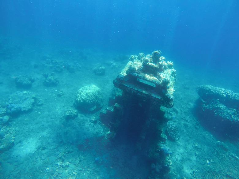 underwater temple ruins
