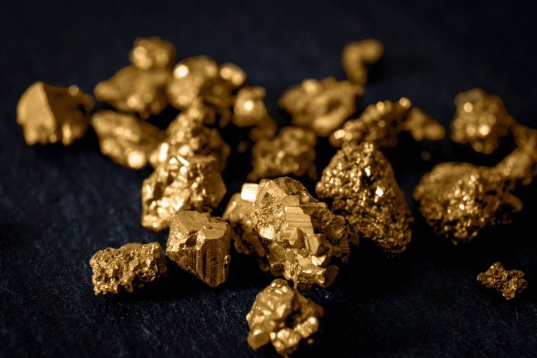 gold metal, alien treasure
