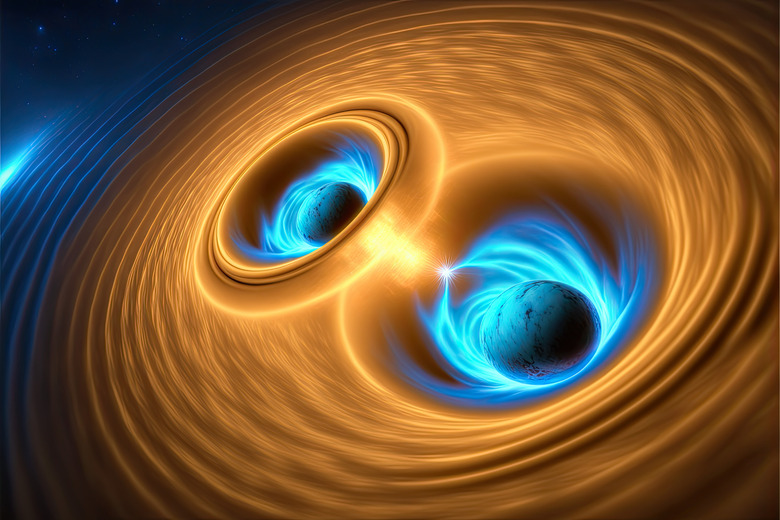 black holes colliding with ripples around them