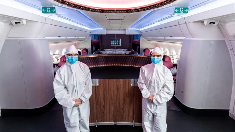coronavirus-covid-19-qatar-airways-flight-attendant-ppe