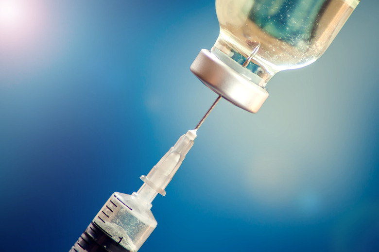 Vaccine needle and bottle