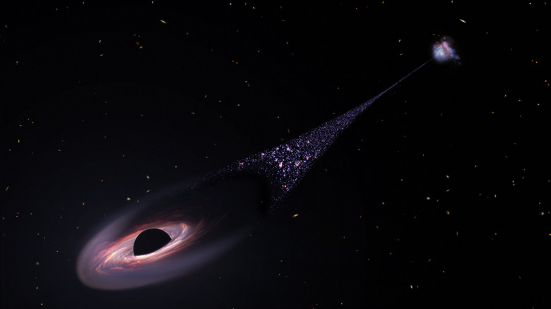 runaway monster black hole illustration