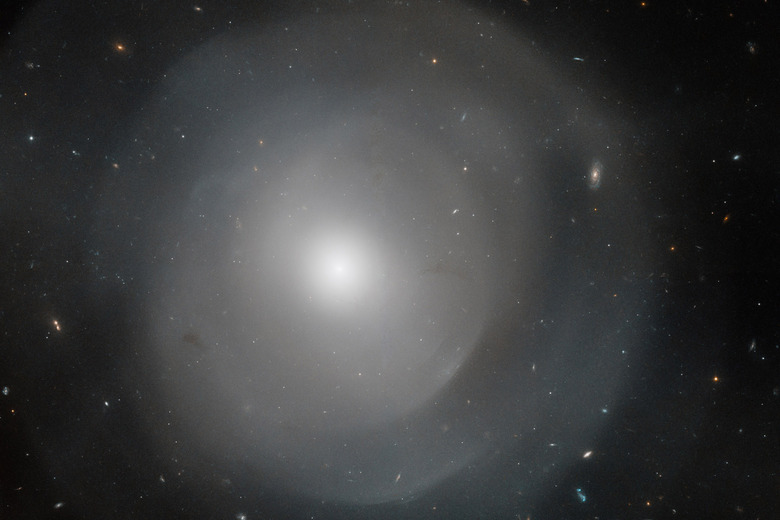 galaxy surrounded by shells