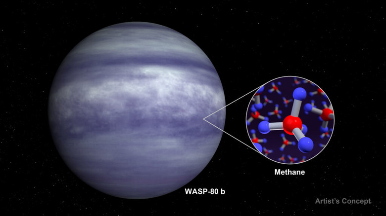 webb detects methane in exoplanet atmopshere