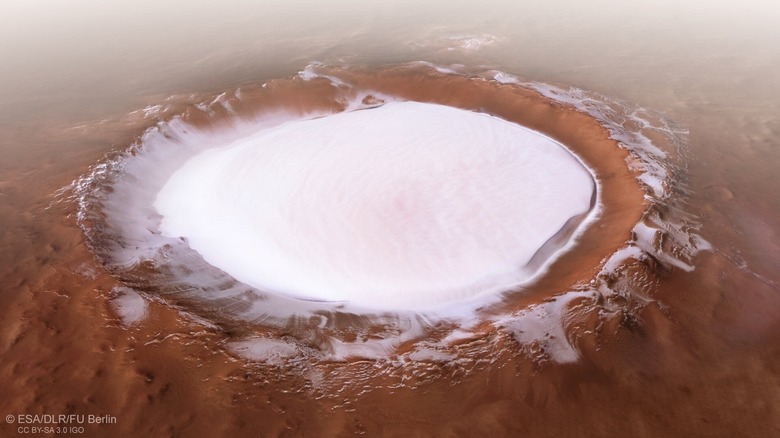 mars crater
