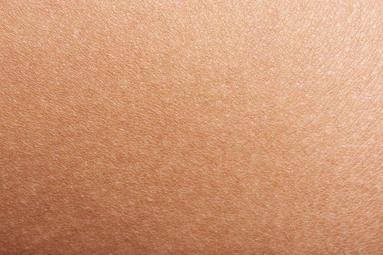 skin, close-up of skin with melanin in it