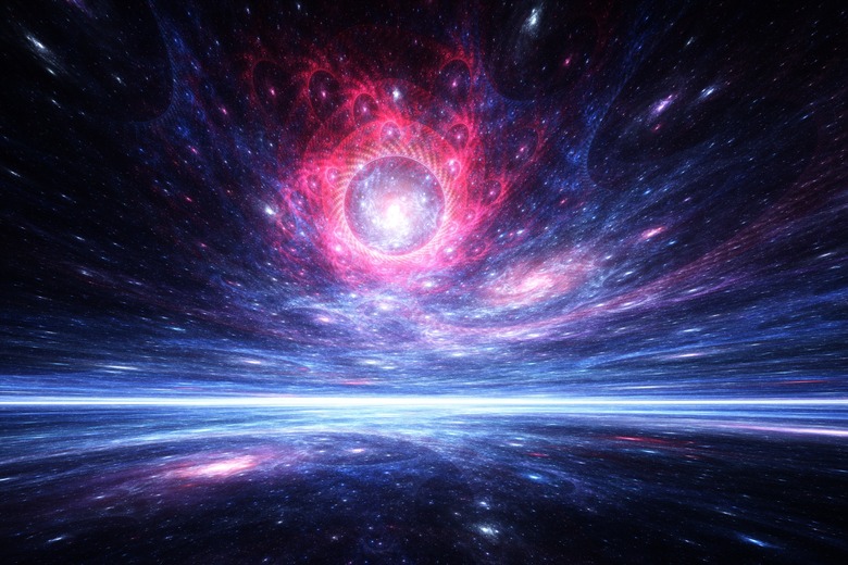 Cosmic fractal mirror universe background