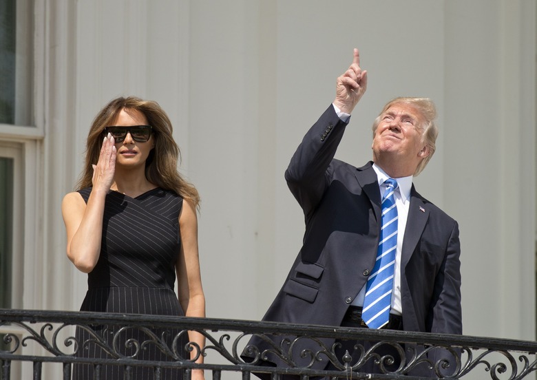 Solar Eclipse, The White House, Washington DC, USA - 21 Aug 2017