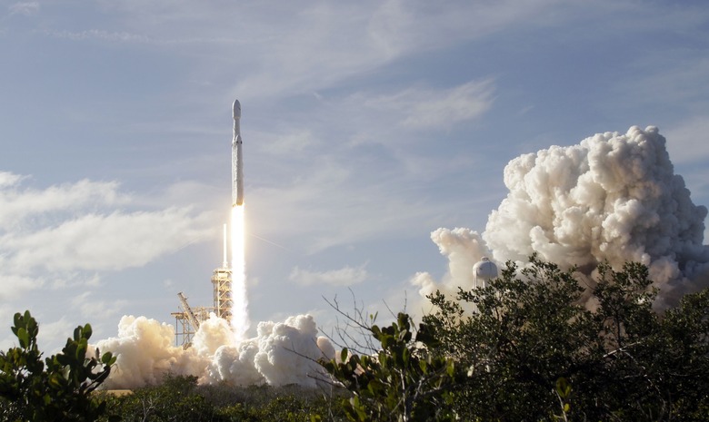 SpaceX New Rocket Launch, Cape Canaveral, USA - 06 Feb 2018