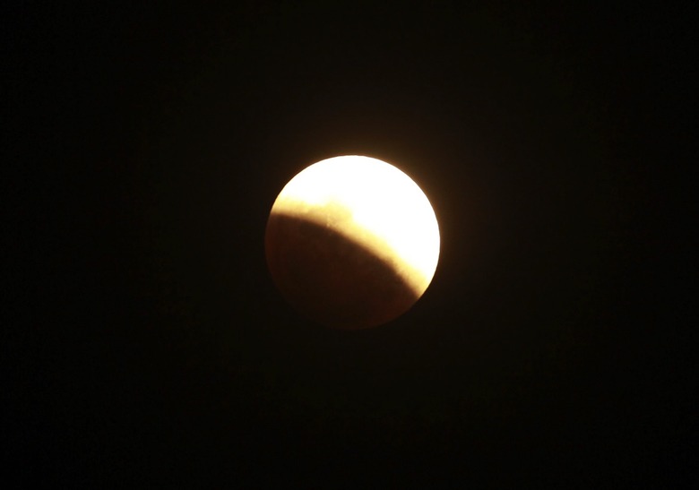 Moon Eclipse, Naypyitaw, Myanmar - 31 Jan 2018