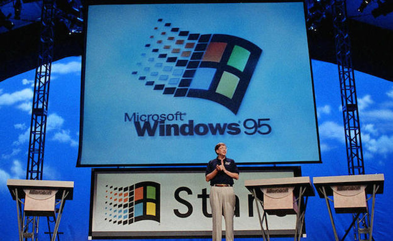 windows 95 launch bill gates