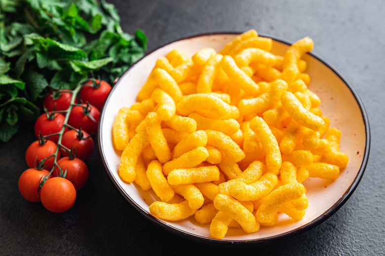 Cheetos in a bowl