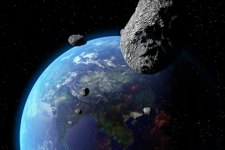 asteroids skimming past Earth