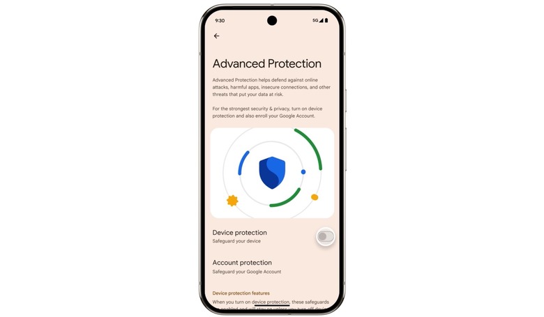 Advanced Protection in Android 16.