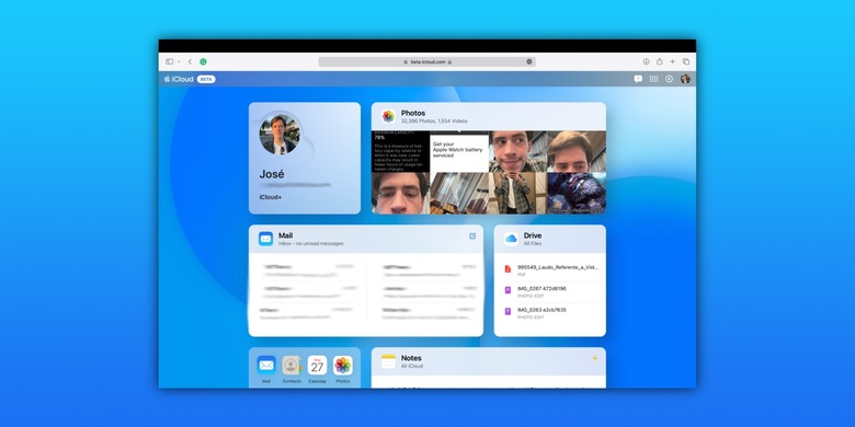 beta iCloud web