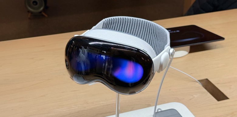 Apple Vision Pro displayed on Apple's Grand Central Store