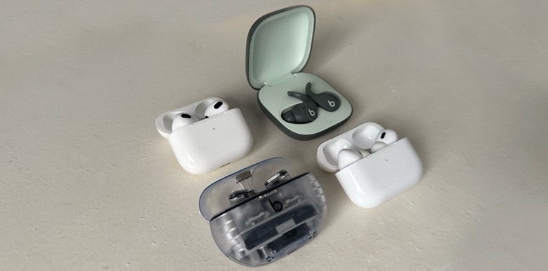 AirPods 3, Beats Fit Pro, Beats Studio Buds+, and AirPods Pro 2