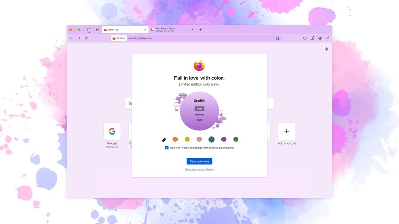 Firefox browser.