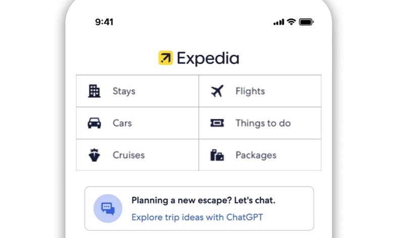ChatGPT powers Expedia's new in-app travel planner.