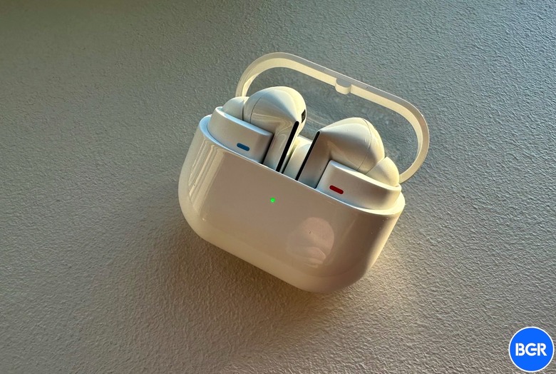 Galaxy Buds 3 Pro inside the case.