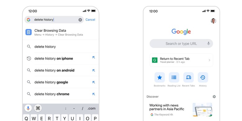 New features coming to Chrome on iPhone and iPad.