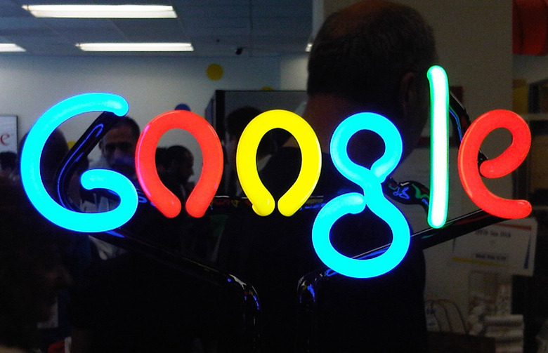 google-sign-glowing