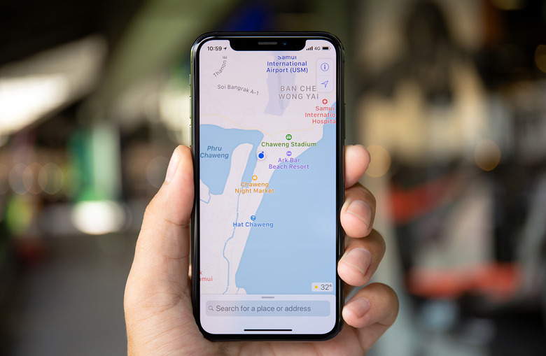 google-maps-iphone-11-sign