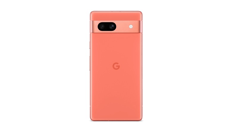 Google Pixel 7a in Coral colorway