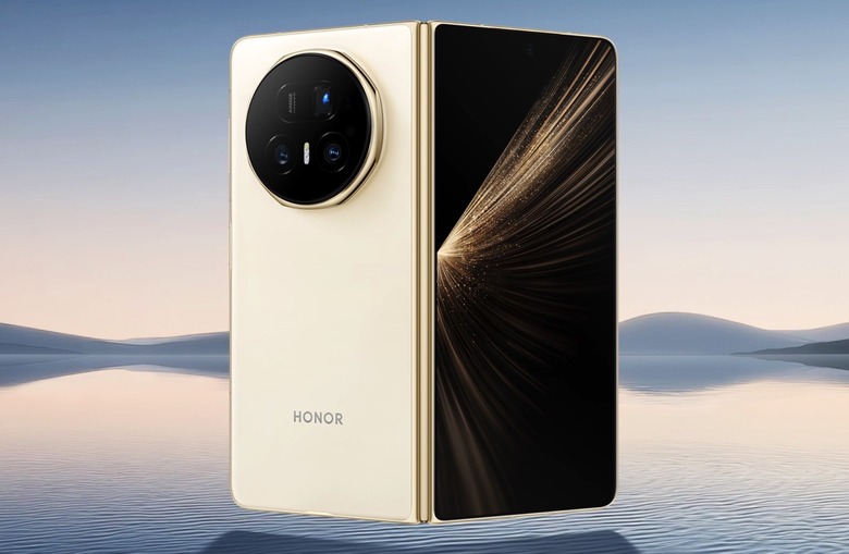 Honor Magic V5: The white version is the thinnest.
