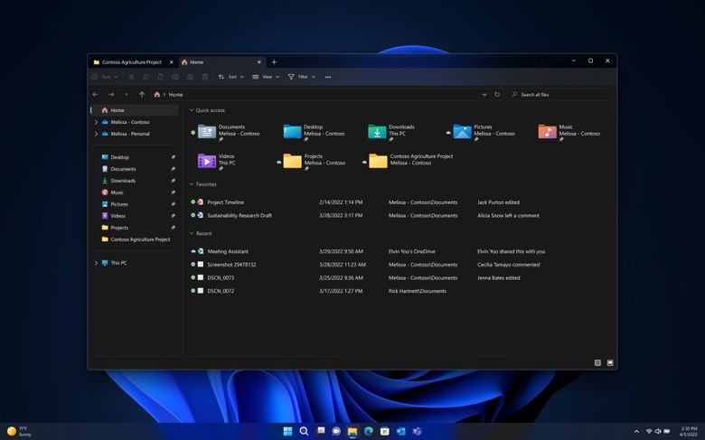 Windows 11 2022 Update brings tabs to File Explorer.