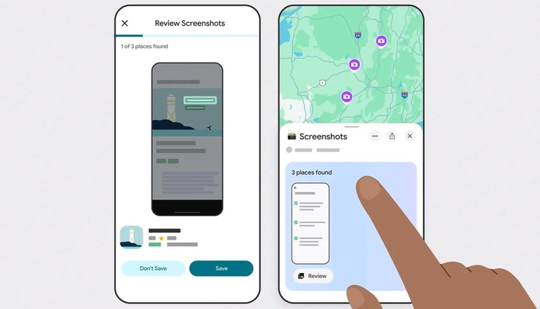 Google Maps uses Gemini AI to extract location data from screenshots.