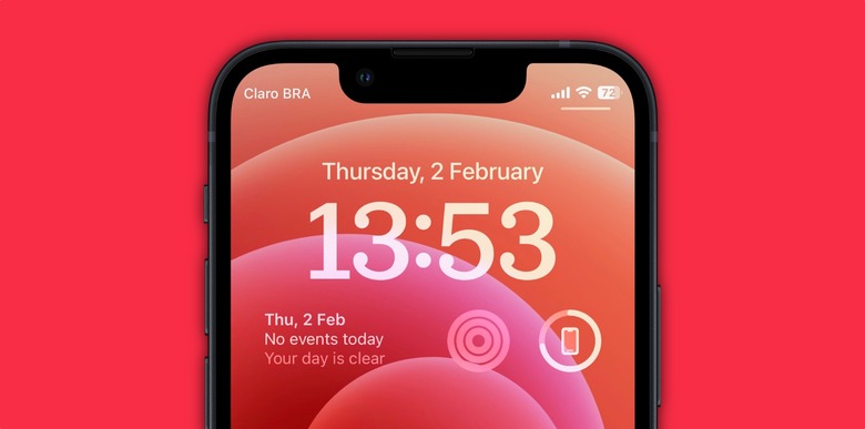 iOS 16.3 Lock Screen widgets for classic iPhone wallpapers