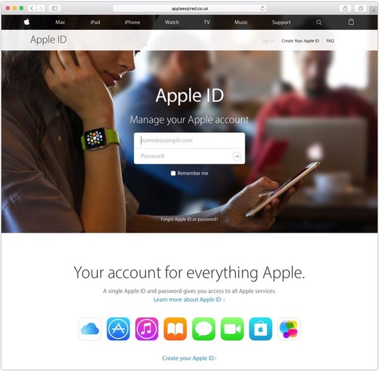 apple ID fake