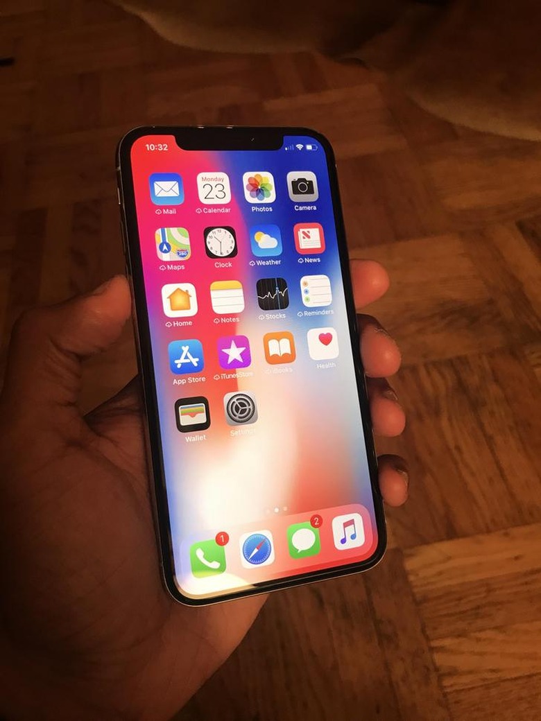 iphone x front display