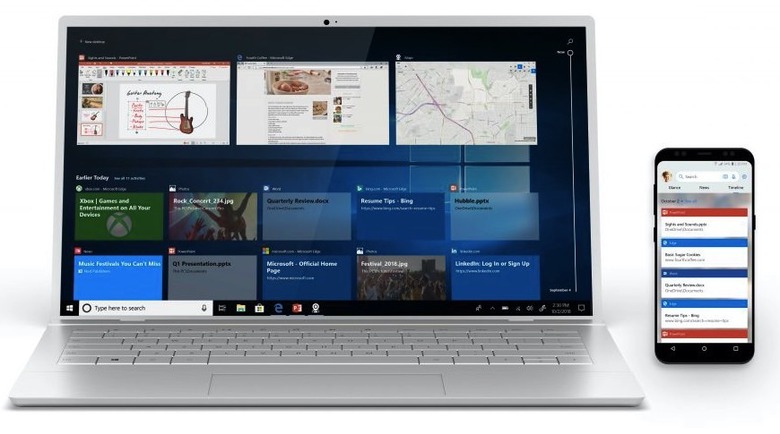 windows-10-october-2018-features-timeline-android