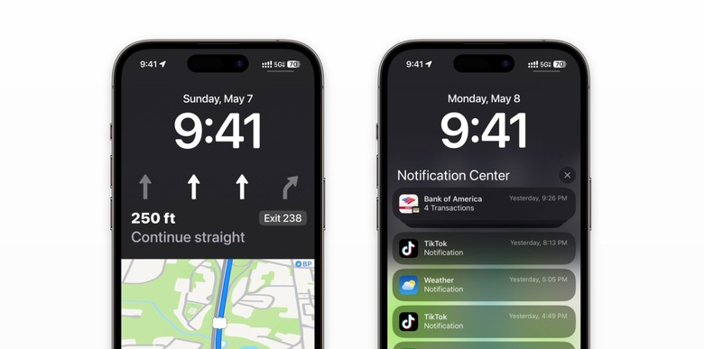 iOS 17 Live Activities Apple Maps leak