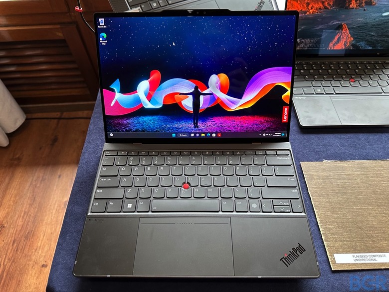 Lenovo ThinkPad Z13 Gen 2 display and keyboard.