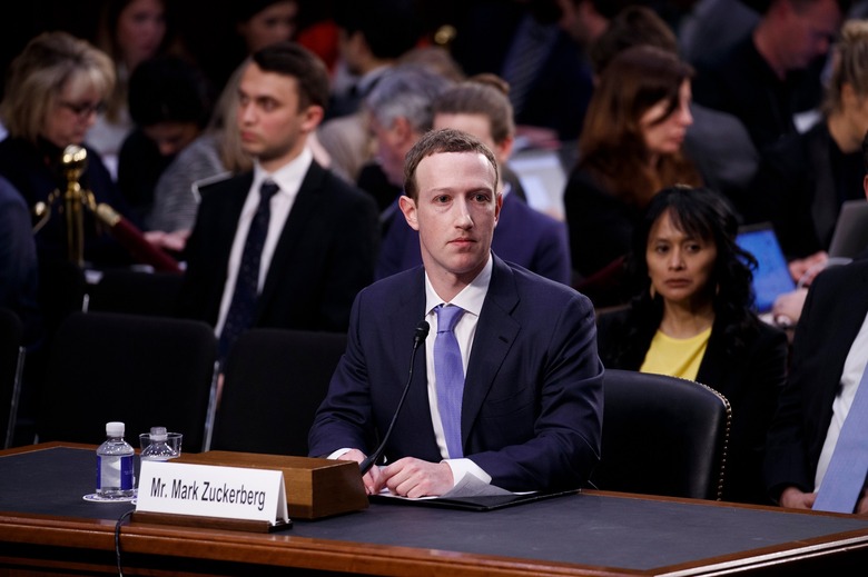 CEO of Facebook Mark Zuckerberg testifies before the Senate, Washington, USA - 10 Apr 2018