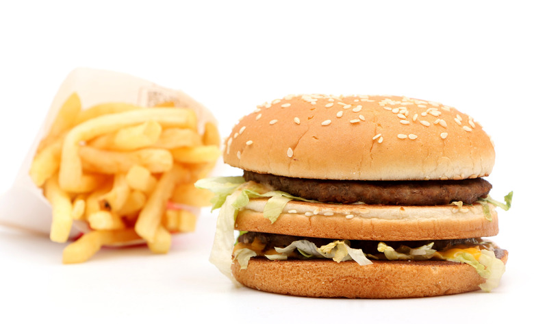 burger and fries